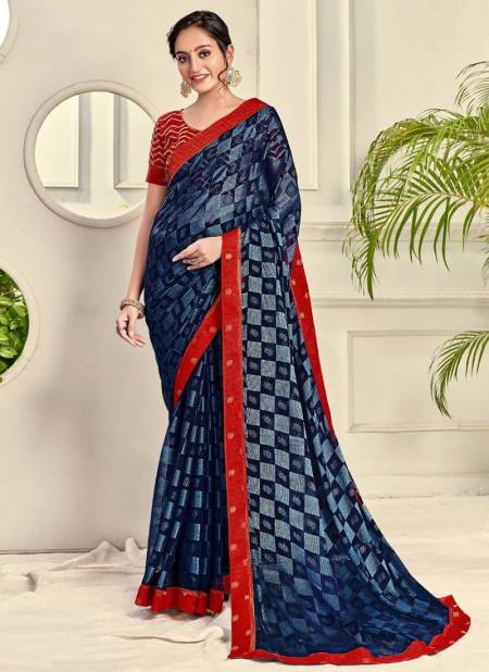 Navy Blue Colour MINTORSI KAMAL BRASSO Latest Fancy Exclusive Wear Designer Saree Collection 27277